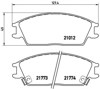 Klocki hamulcowe przednie tarczowe P30024 BREMBO