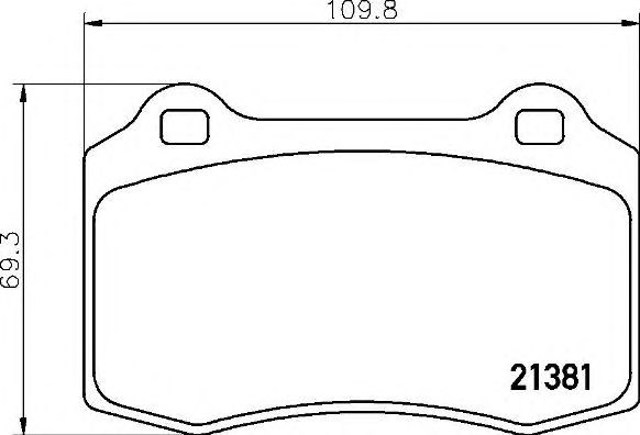 Okładziny (klocki) do hamulców tarczowych tylne P36020 Brembo