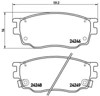 Klocki hamulcowe przednie tarczowe P49033 BREMBO