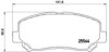 Klocki hamulcowe przednie tarczowe P49045 BREMBO