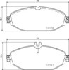 Klocki hamulcowe przednie tarczowe P50124 BREMBO