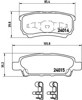 Okładziny (klocki) do hamulców tarczowych tylne P54034 BREMBO