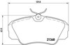 Klocki hamulcowe przednie tarczowe P59016 BREMBO
