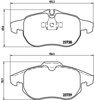 Klocki hamulcowe przednie tarczowe P59043 BREMBO