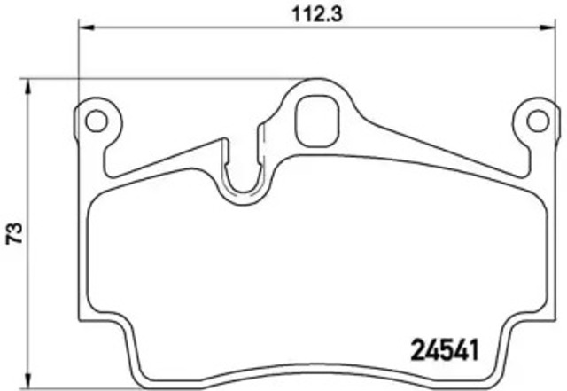 Okładziny (klocki) do hamulców tarczowych tylne P65028 BREMBO