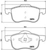 Klocki hamulcowe przednie tarczowe P86016 BREMBO