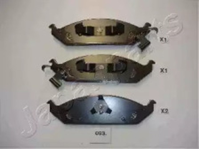 Klocki hamulcowe przednie tarczowe PA093AF JAPANPARTS