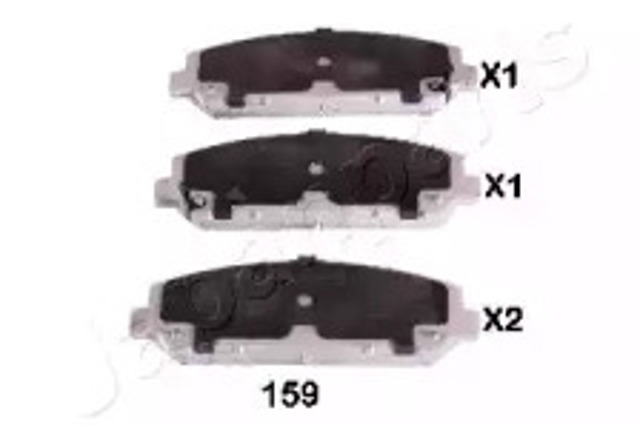 Klocki hamulcowe przednie tarczowe PA159AF JAPANPARTS