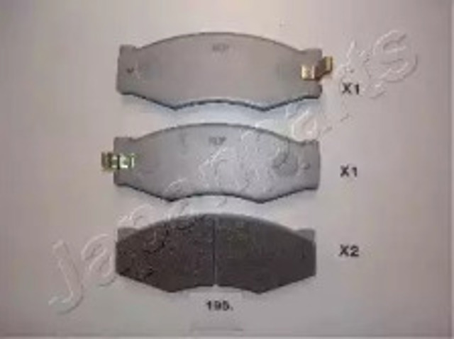 Klocki hamulcowe przednie tarczowe PA195AF JAPANPARTS