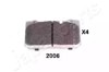 Klocki hamulcowe przednie tarczowe PA2006AF JAPANPARTS