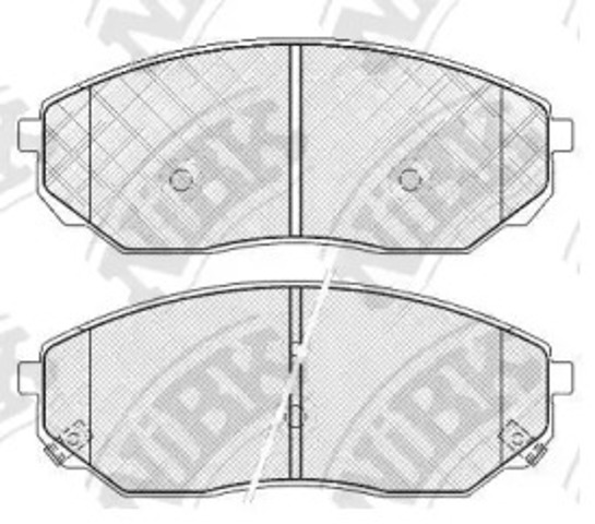 Klocki hamulcowe przednie tarczowe PN0441 NIBK