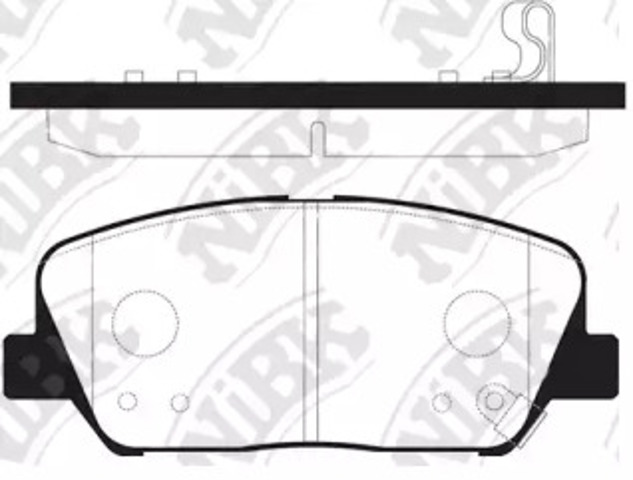 Klocki hamulcowe przednie tarczowe PN11001 NIBK