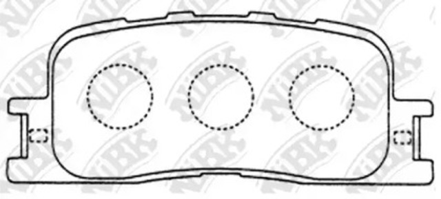 Okładziny (klocki) do hamulców tarczowych tylne PN1458 NIBK