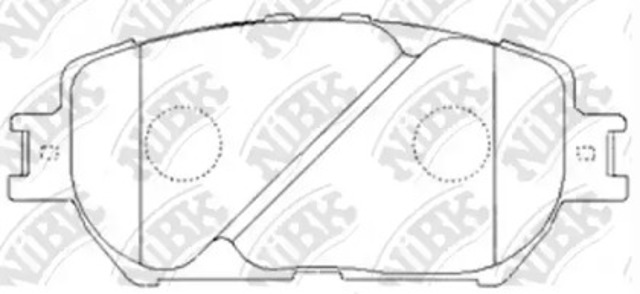 Klocki hamulcowe przednie tarczowe PN1479 NIBK
