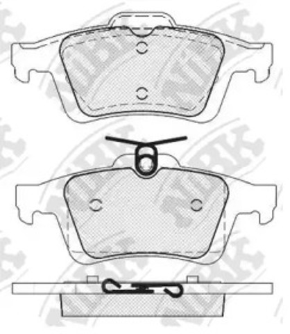 Okładziny (klocki) do hamulców tarczowych tylne PN2702 NIBK