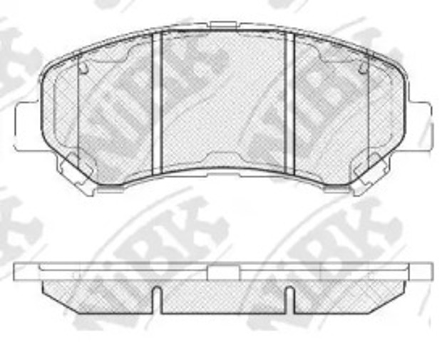 Klocki hamulcowe przednie tarczowe PN2801 NIBK