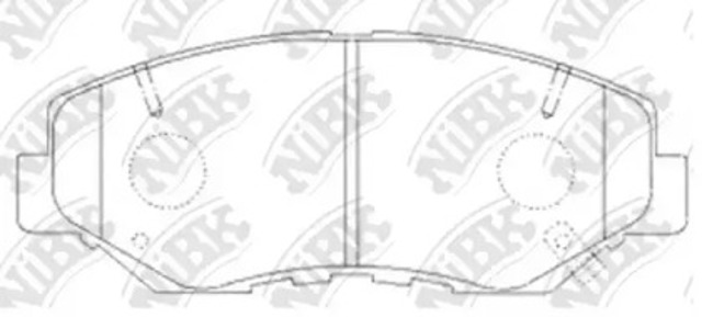 Klocki hamulcowe przednie tarczowe PN8485 NIBK