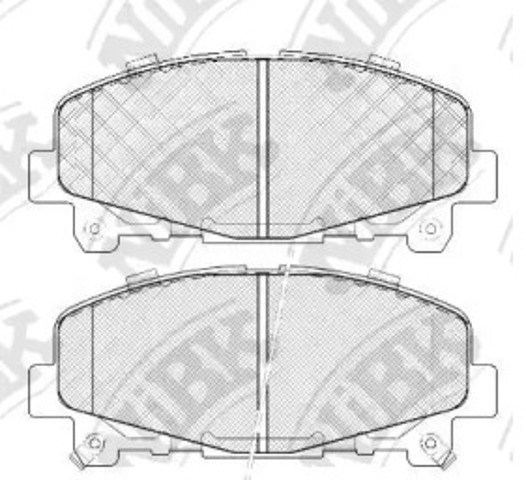 Klocki hamulcowe przednie tarczowe PN8865 NIBK