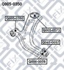 Silentblock przedniego wahacza dolnego Q0050350 Q-FIX