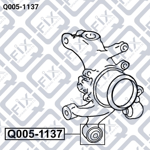 Silentblock czopu tylnego Q0051137 Q-FIX