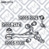 Silentblock przedniego wahacza dolnego Q0052174 Q-FIX
