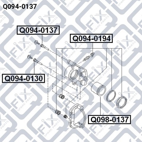 Prowadnice zacisku Nissan Versa