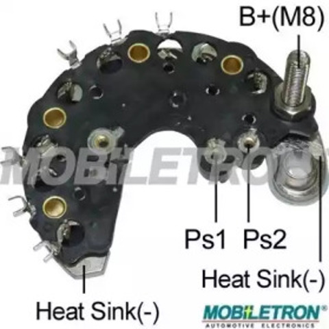 Mostek prostowniczy alternatora = Moster diodowy alternatora Skoda Fabia 2 5J2, 542, 572, 582