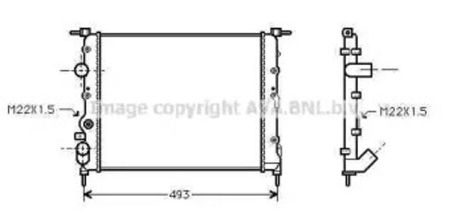 Chłodnica silnika RTA2197 AVA