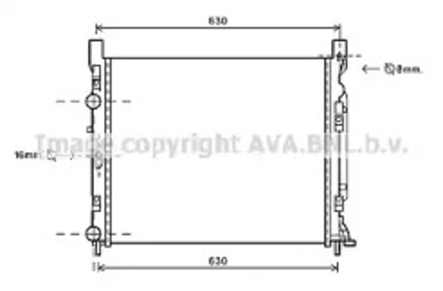 Chłodnica silnika RTA2470 AVA