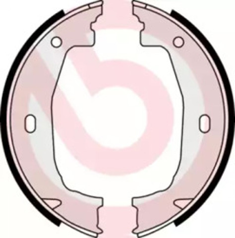 Klocki hamulca ręcznego S06510 BREMBO