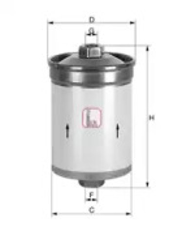 Filtr paliwa S1502B SOFIMA