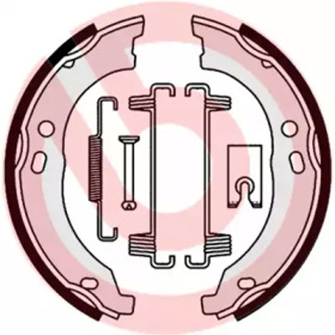 Klocki hamulca ręcznego S23579 BREMBO