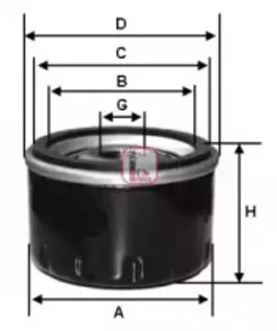 Filtr oleju S4030R SOFIMA