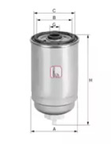 Filtr paliwa S4444NR SOFIMA