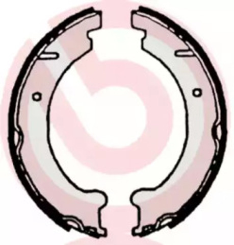Klocki hamulca ręcznego S86509 BREMBO