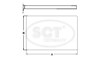 Filtr kabiny SA1222 SCT