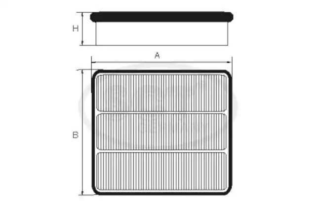 Filtr powietrza SB003 SCT