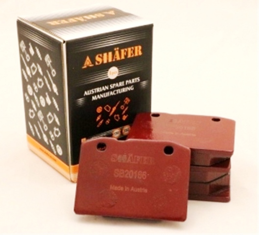 Klocki hamulcowe przednie tarczowe SB20166 SHAFER
