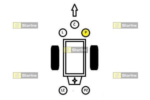 Poduszka (podpora) silnika prawa SM0057 STARLINE