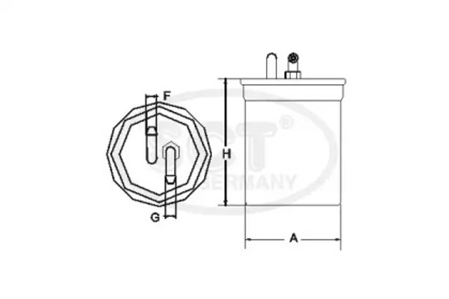 Filtr paliwa ST6093 SCT