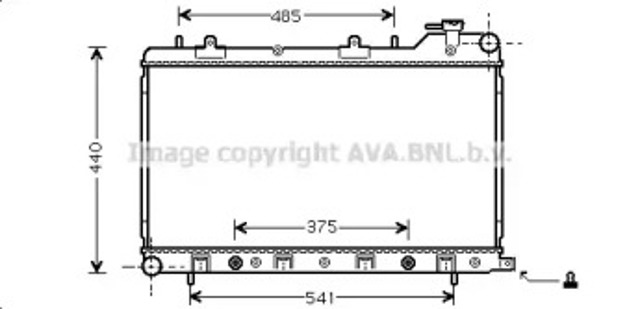 Chłodnica silnika SU2049 AVA