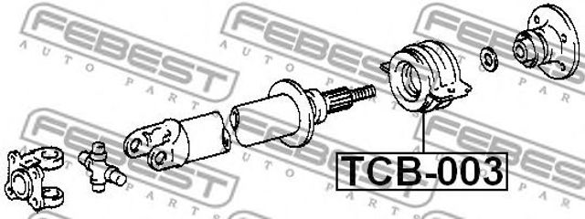 Łożysko podwieszane wału Cardana TCB003 FEBEST