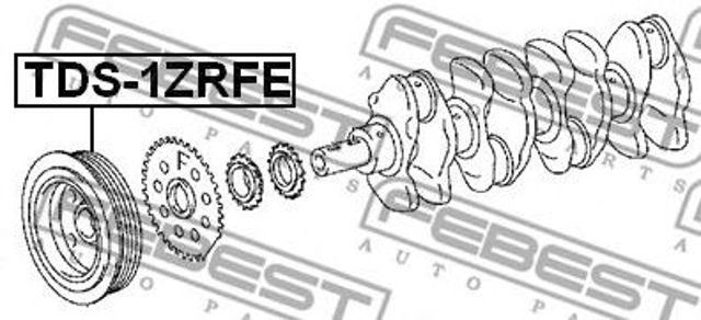 Koło pasowe wału korbowego TDS1ZRFE FEBEST