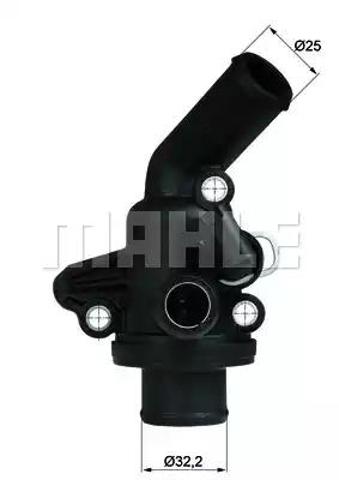 Obudowa termostatu TI1187 MAHLE