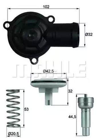 Termostat TI22087D MAHLE