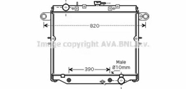 Chłodnica silnika TO2329 AVA