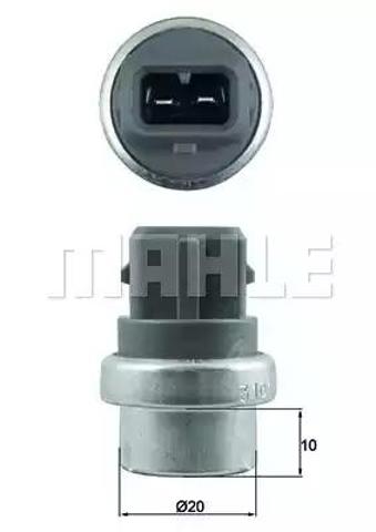 Czujnik temperatury płynu chłodzącego TSE23 MAHLE