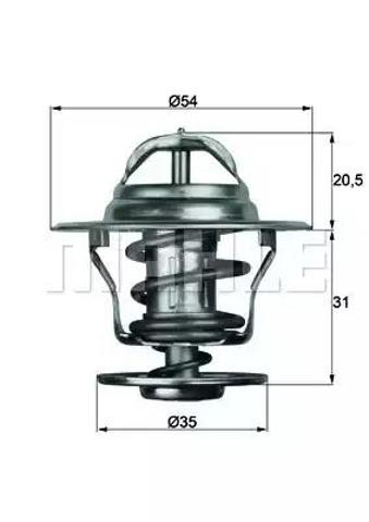 Termostat TX1371D MAHLE