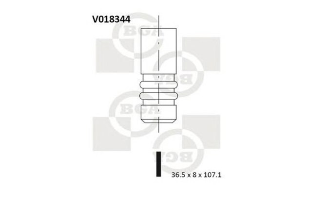 Zawór dolotowy/ssący V018344 BGA