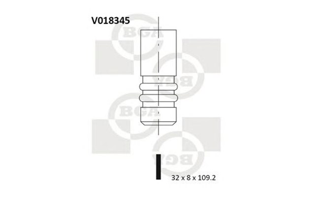 Zawór wydechowy V018345 BGA